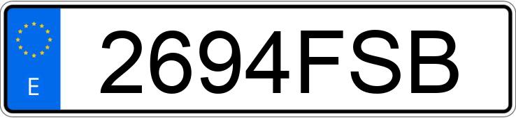 Numer rejestracyjny 2694FSB posiada FORD TRANSIT CONNECT Numer rejestracyjny 2694FSB posiada FORD TRANSIT CONNECT