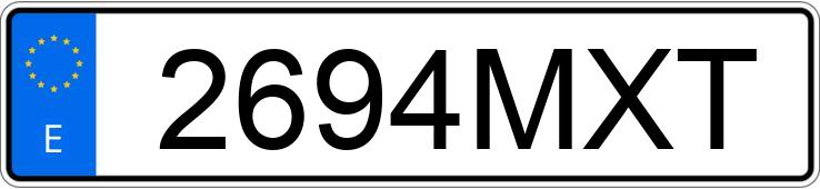 Numer rejestracyjny 2694MXT posiada BMW X1