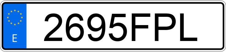 Numer rejestracyjny 2695FPL posiada BMW SERIE 3