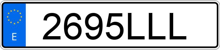 Numer rejestracyjny 2695LLL posiada MERCEDES A (177)