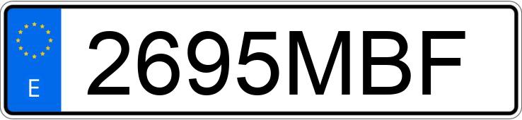 Numer rejestracyjny 2695MBF posiada MERCEDES A (177)