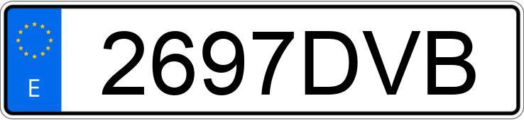 Numer rejestracyjny 2697DVB posiada CITROEN JUMPER