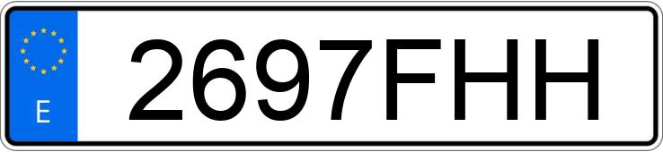 Numer rejestracyjny 2697FHH posiada SEAT IBIZA