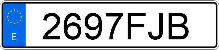 Numer rejestracyjny 2697FJB posiada PEUGEOT 307 Numer rejestracyjny 2697FJB posiada PEUGEOT 307