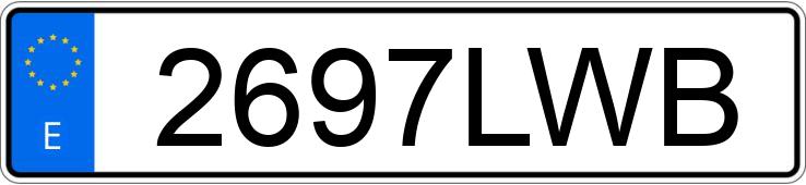 Numer rejestracyjny 2697LWB posiada AUDI A4 Numer rejestracyjny 2697LWB posiada AUDI A4