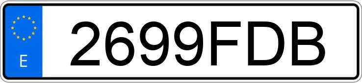 Numer rejestracyjny 2699FDB posiada TOYOTA YARIS