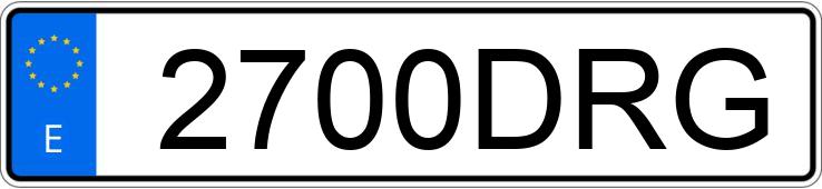 Numer rejestracyjny 2700DRG posiada BMW SERIE 3