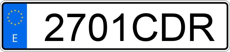 Numer rejestracyjny 2701CDR posiada SEAT IBIZA Numer rejestracyjny 2701CDR posiada SEAT IBIZA