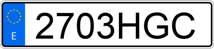 Numer rejestracyjny 2703HGC posiada FORD FOCUS