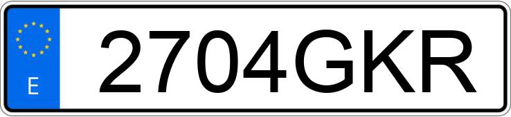 Numer rejestracyjny 2704GKR posiada FORD FIESTA Numer rejestracyjny 2704GKR posiada FORD FIESTA