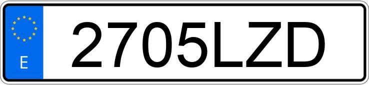 Numer rejestracyjny 2705LZD posiada KIA SPORTAGE