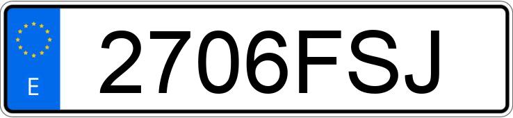 Numer rejestracyjny 2706FSJ posiada FORD TOURNEO CONNECT