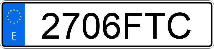 Numer rejestracyjny 2706FTC posiada PEUGEOT 307