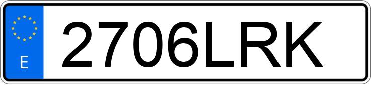 Numer rejestracyjny 2706LRK posiada DUCATI MONSTER