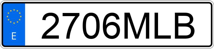 Numer rejestracyjny 2706MLB posiada FIAT SCUDO