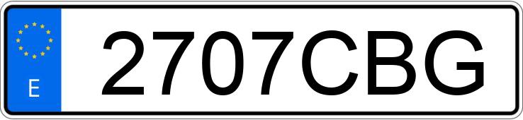 Numer rejestracyjny 2707CBG posiada RENAULT KANGOO