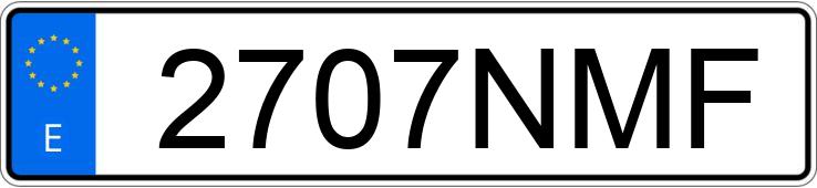 Le numéro d’enregistrement 2707NMF a SEAT LEON Le numéro d’enregistrement 2707NMF a SEAT LEON