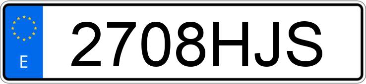 Numer rejestracyjny 2708HJS posiada FORD TRANSIT CONNECT