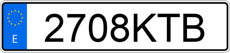 Numer rejestracyjny 2708KTB posiada VOLVO FM9