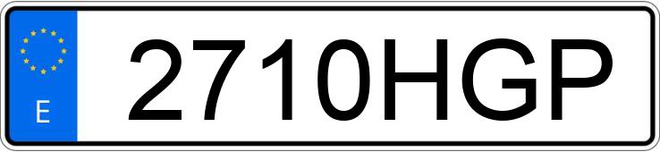 Numer rejestracyjny 2710HGP posiada CITROEN C3