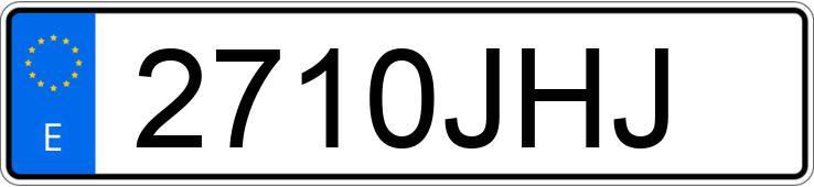 Numer rejestracyjny 2710JHJ posiada FORD MUSTANG Numer rejestracyjny 2710JHJ posiada FORD MUSTANG