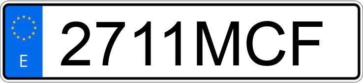 Numer rejestracyjny 2711MCF posiada KIA SPORTAGE