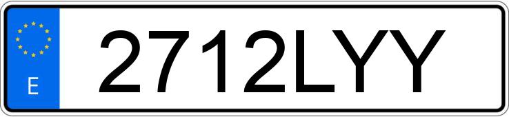 Numer rejestracyjny 2712LYY posiada AUDI Q3 SPORTBACK