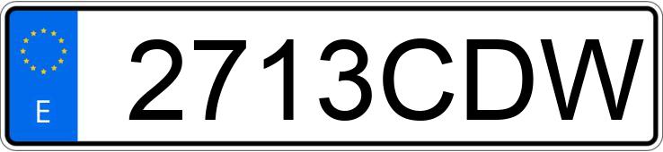 Numer rejestracyjny 2713CDW posiada SEAT LEON