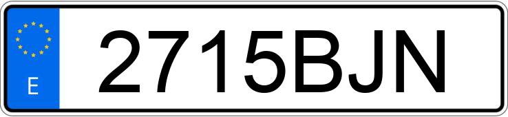 Numer rejestracyjny 2715BJN posiada RENAULT MEGANE