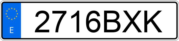 Numer rejestracyjny 2716BXK posiada CITROEN C-15