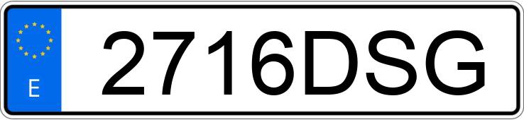 Numer rejestracyjny 2716DSG posiada MERCEDES C (203)