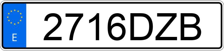 Numer rejestracyjny 2716DZB posiada VOLKSWAGEN POLO