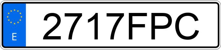Numer rejestracyjny 2717FPC posiada BMW SERIE 3