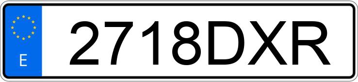 Numer rejestracyjny 2718DXR posiada MINI MINI Numer rejestracyjny 2718DXR posiada MINI MINI