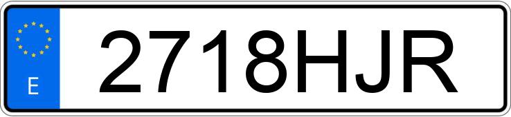 Numer rejestracyjny 2718HJR posiada BMW SERIE 5