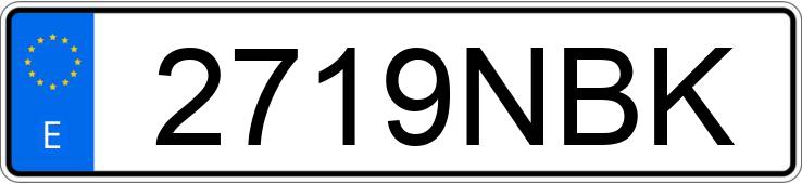 Numer rejestracyjny 2719NBK posiada SEAT LEON