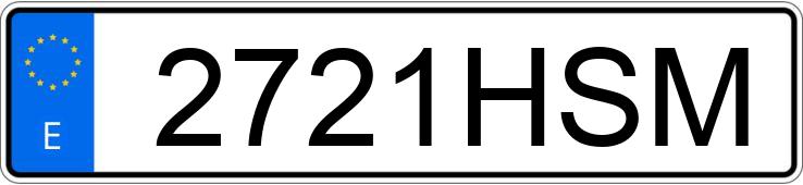 Numer rejestracyjny 2721HSM posiada VOLKSWAGEN TOURAN Numer rejestracyjny 2721HSM posiada VOLKSWAGEN TOURAN