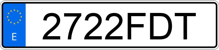 Numer rejestracyjny 2722FDT posiada OPEL ASTRA