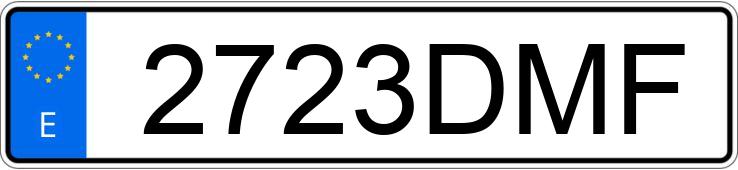 Die Registrierungsnummer 2723DMF hat FORD FOCUS C-MAX