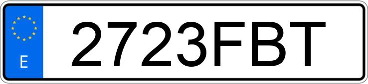 Numer rejestracyjny 2723FBT posiada MERCEDES CLK (208-209)