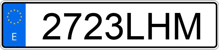 Numer rejestracyjny 2723LHM posiada SEAT LEON