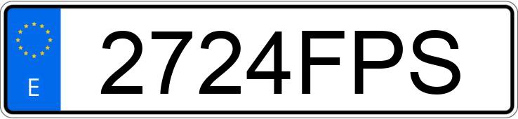 Numer rejestracyjny 2724FPS posiada SEAT LEON Numer rejestracyjny 2724FPS posiada SEAT LEON