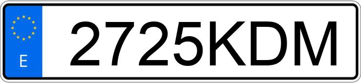 Die Registrierungsnummer 2725KDM hat HYUNDAI TUCSON