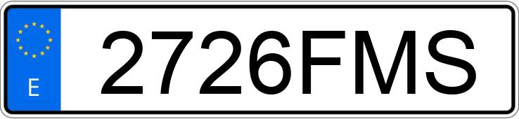 Numer rejestracyjny 2726FMS posiada CITROEN C3