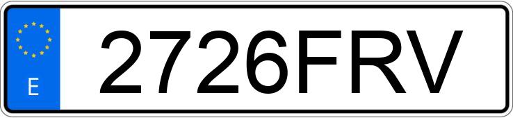 Numer rejestracyjny 2726FRV posiada RENAULT MEGANE