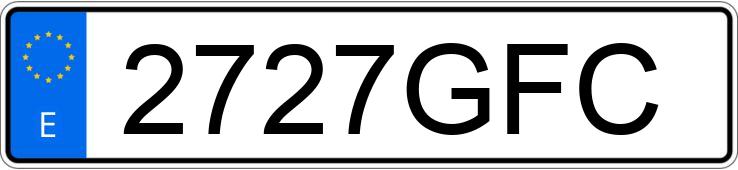 Numer rejestracyjny 2727GFC posiada FIAT 500 Numer rejestracyjny 2727GFC posiada FIAT 500