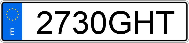 Numer rejestracyjny 2730GHT posiada PEUGEOT 308