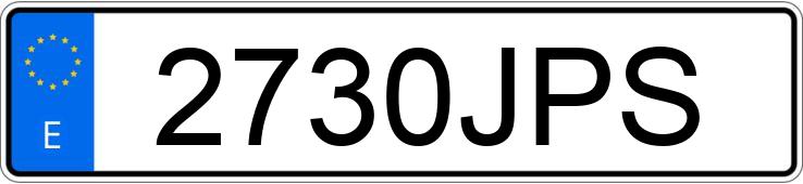 Numer rejestracyjny 2730JPS posiada OPEL ASTRA