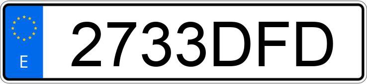 Numer rejestracyjny 2733DFD posiada VOLKSWAGEN PASSAT