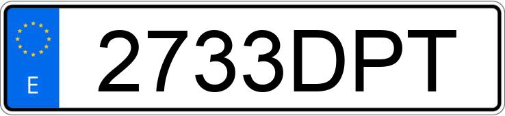 Numer rejestracyjny 2733DPT posiada CITROEN XSARA